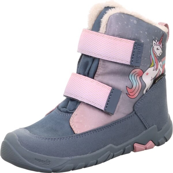 Dievčenské zimné barefoot topánky TRACE Blue/Pink GTX Superfit 1-006041-8040 - 34