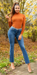 Sexy Bootcut Jeans with Slit black M