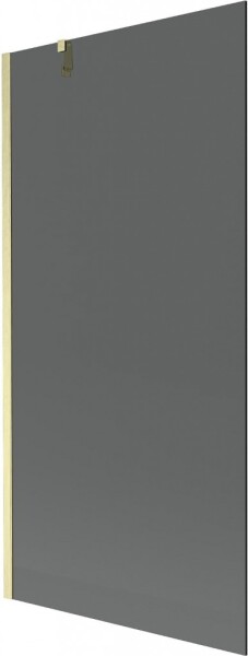 MEXEN/S - Next vaňová zástena FIX 90 x 150, grafit, zlatá kartáčovaná 895-090-000-00-40-55