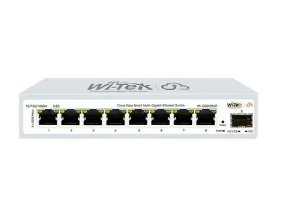 Wi-Tek CLOUD SMART switch / 8x 2.5Gb RJ45 + 1x 10Gb SFP+ uplink (WI-CES509GF)