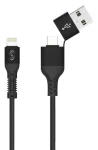 Fonex Lightning - USB-C 1 m čierna / Kábel / Speed Charge 10 W