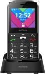 MyPhone HALO C čierna / 2.2 / 0.3MP / microSD / s nabíjacím stojanom (TELMYSHALOCBK)