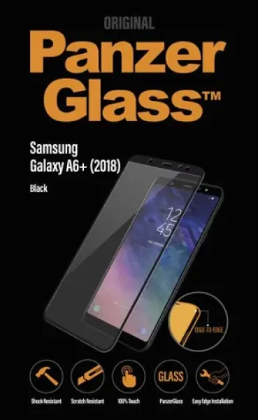 PanzerGlass Tvrdené sklo pre Samsung Galaxy A6+ (2018) čierna (5711724071508)