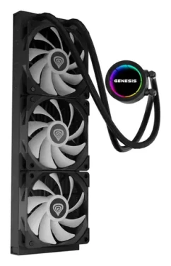 Genesis HYDRIA 360 ARGB čierna / Komplet vodného chladenia CPU / 3x 120 mm / max 1500 RPM / 80 CFM (NLG-2321)