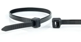 WKK 710x9 mm čierna / Sťahovacie pásky / plast / UV stabilný / rozoberateľné / 100 ks (110349071)