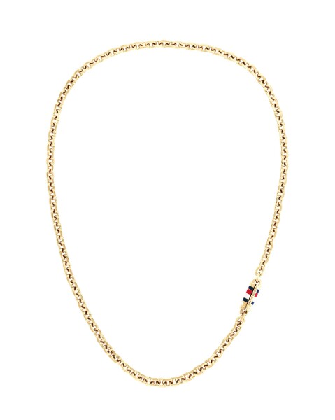 Tommy Hilfiger Neprehliadnuteľný pozlátený náhrdelník Bruce Chain 2790651