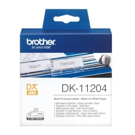 Brother DK-11204 / Papierové štítky univerzálne / 17 x 54 mm / 400 ks (DK-11204)