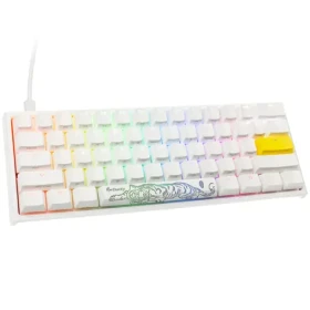 Ducky One 2 Pro Mini Gateron Yellow biela / herná klávesnica / podsvietená / drôtová USB-C / US (DKON2061ST-GUSPDWWTY2)
