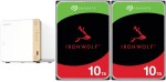 Qnap TS-462-4G + 2x Seagate IronWolf 10TB (ST10000VN000)
