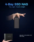 TerraMaster F4 SSD / NAS server / 4X M.2 NVMe / Intel N95 / 8GB DDR5 / 5GbE / bez SSD (F4 SSD)