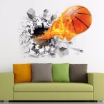 Veselá Stena Samolepka Basketbalová lopta