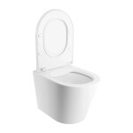 OMNIRES - TAMPA závesné WC so sedadlom pomaly sklápacím, 52 x 36 cm, biela mat TAMPAMWBM