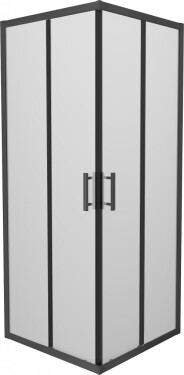 MEXEN - Rio sprchovací kút štvorec 70 x 70, dekor, čierna 860-070-070-70-30