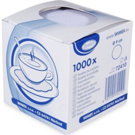 Rozložiteľná podšálka biela 9 cm 1000 ks - Wimex - Wimex