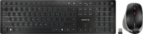 Cherry CHERRY DW 9500 SLIM klawiatura Dołączona myszka RF Wireless + Bluetooth QWERTY Angielski Čierny, Sivý