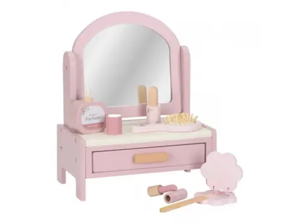 Little Dutch Toaletný stolček drevený Pink