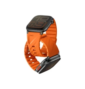 UNIQ Fluo magnetický remienok pre Apple Watch 49/46/45/44/42/41/40 mm, Volt orange (8886463693575)