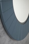 SAPHO - LUMIRO STRIP guľaté zrkadlo s LED osvetlením v ráme, priemer 75cm, siena LR750-4242S