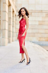 Večerné šaty SUK0438 červené - Roco Fashion 36