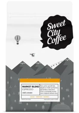 Sweet City Coffee Market Blend Brazília 250 g / Zrnková káva (005-NB)