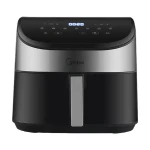 Midea MAD55000ADK0 strieborná / Teplovzdušná fritéza / 1900 W / objem 5.5 l (MAD55000ADK0)