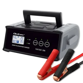 Mikroprocesorová nabíjačka autobatérie 12V/24V 25A / Nabíjačka / AGM, GEL, SLA / Funkcia desulfatácie / LCD displej (52514)