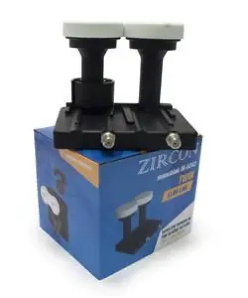 Zircon Monoblok Twin M-0243 / LNB konvertor / Pre 2 družice / SkyLink / DiSEqC 1.0 / Slim (8594163274764)