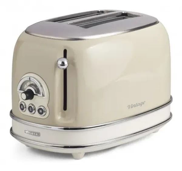 Ariete 155 Vintage béžová / Hriankovač / 2 hrianky / 810 W / 6 stupňov opečenia (0155CR)