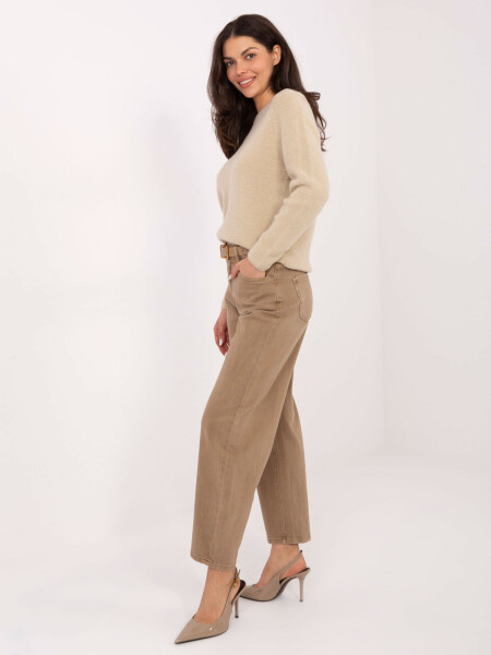 Dámske džínsové nohavice J1571 6.08 brown - FPrice L