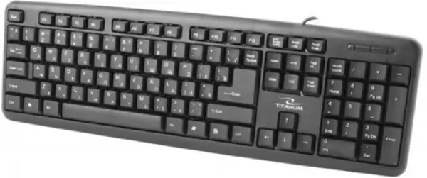 Esperanza TKR101 Titanum čierna / kancelárska klávesnica / USB / RU layout / 1.45 m (TKR101)