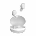 QCY T16 biela / BT slúchadlá do uší s mikrofónom / Bluetooth 5.2 / s dobíjacím boxom (T16 white)