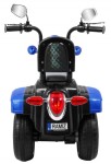 Mamido Detská elektrická motorka Chopper modrá