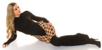 Sexi sieťované pančuchy R39154 čierne - In-Stylefashion UNI
