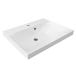 Mereo Aira, kúpeľňová skrinka s umývadlom z liateho mramoru 61 cm, dub Halifax CN740M