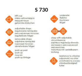 Dvojdielne plavky Self 730 HA8 Hawaii Vícebarevné