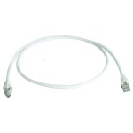 Telegärtner 100008658 RJ45 sieťové káble, prepojovacie káble CAT 6A S/FTP 5.0 m biela samozhášavý, s priechodkou chrániacou proti zlomeniu 1 ks; 100008658