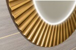 SAPHO - PRIDE STRIP guľaté zrkadlo s LED osvetlením v ráme, priemer 75cm, bronz PD754