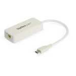 StarTech adaptér USB-C na RJ-45 biela / 1Gbs / Thunderbolt 3 (US1GC301AUW)