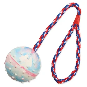 TRIXIE Hračka pre psov loptu na povraze / Guma / Priemer 6 cm / Dĺžka 30 cm (G14-3454)