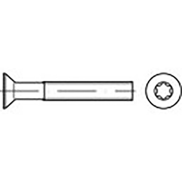 TOOLCRAFT TO-6863391 zápustné skrutky M1.6 4 mm vnútorná korunka šesťhranná DIN 965 Ušlechtilá ocel V2A A2 1000 ks; TO-6863391