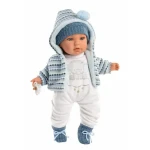 Llorens 42405 BABY ENZO - realistická bábika so zvukmi a mäkkým látkovým telom - 42 cm