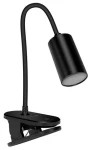 Connect IT CLIP 2 čierna / Stolová LED lampička s klipom / 4W / 180 lm / Aku 1200 mAh (CLI-7060-BK)
