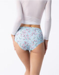 Dámske jednoduché maxi nohavičky Sakura Light Blue Pattern - Julimex S světle modrá