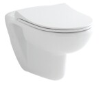 OLSEN SPA - Závesné wc COMPACT RIMLESS so SLIM sedadlom SOFT-CLOSE OLKGKO31DAK0199