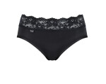 Sloggi Romance - midi nohavičky z bavlny Supima® s čipkou Sloggi BLACK 38