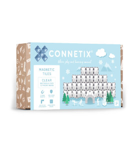 Connetix Connetix Tiles - Magnetická Stavebnica Priehľadná Obdĺžniky 12 ks
