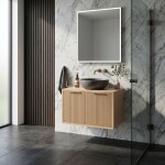 REA - Kúpeľňová skrinka pod umývadlo Core 60cm Beige REA-M0406