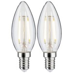 Paulmann 28855 LED En.trieda 2021 F (A - G) E14 2.7 W teplá biela (Ø x v) 35 mm x 97 mm 2 ks; 28855