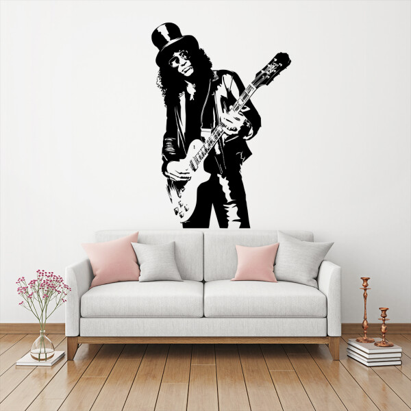 Veselá Stena Samolepka Slash Farba: černá, Veľkosť: 100 x 69 cm