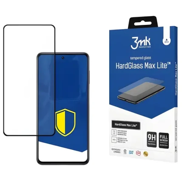 3mk HardGlass Max Lite čierna / Tvrdené sklo / Samsung Galaxy M54 (SM-M546) / 9H / 0,3 mm